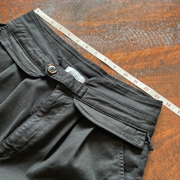Pistola High-Waisted Pleated Trousers Black Size 27 - Picture 11 of 14